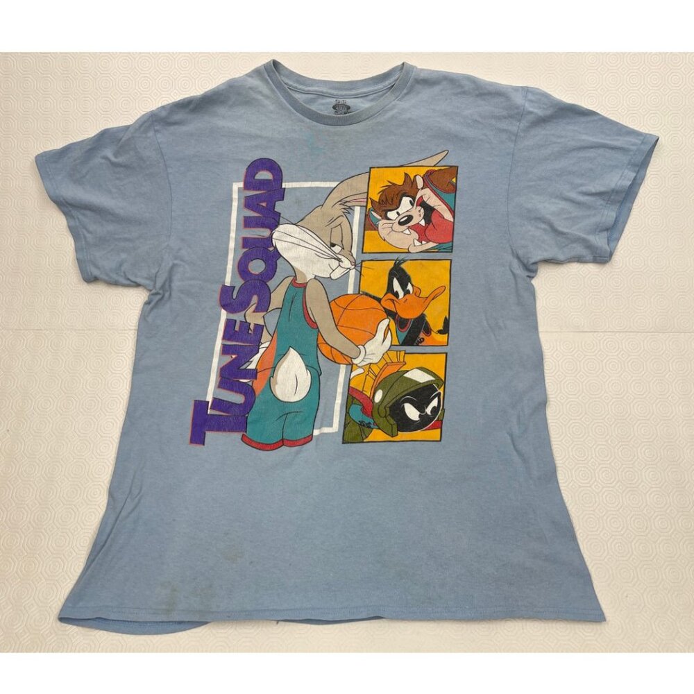 VTG Space Jam Looney Tunes Bugs Bunny Taz Daffy Marvin Martian T-Shirt Mens L